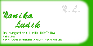 monika ludik business card